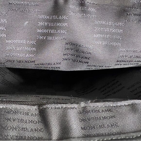 MONTBLANC Authentic Meisterstuck Black Fabric & Leather Messenger Cross Bag - Picture 11 of 16